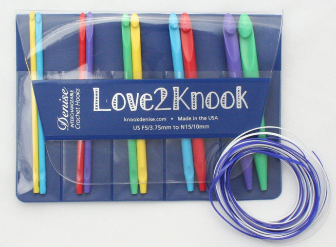 KA Exchangeable Bamboo Flex Crochet Hook Set, 6/15cm, DENICE Interchangeable  Crochet Hooks, Desnise Tunisian Crocht hook Kit, Clover crochet Hooks